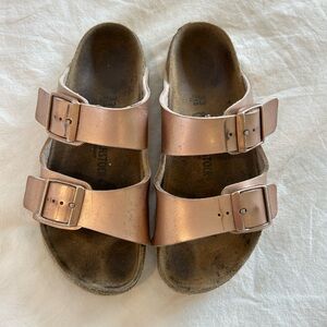 Birkenstock Rose Gold Kids Sandals